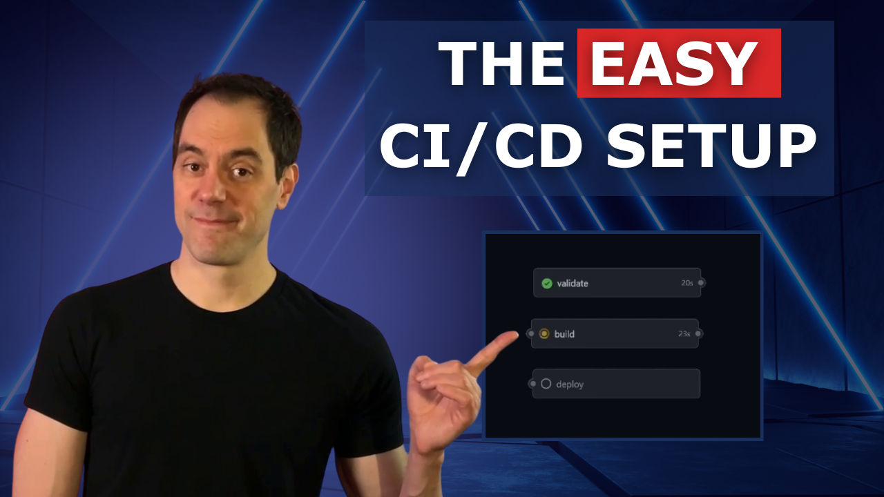 YouTube thumbnail video covering simple CI/CD pipeline